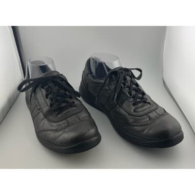 Mephisto Laser Black Leather Walking Shoes Air Relax Comfort Sz 9 - Thumbnail 5