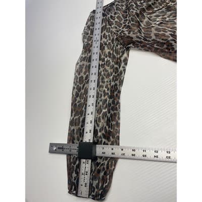 Vintage 60s Vanity Fair Leopard Lingerie Set Deadstock Slip & Sheer Overlay S - Thumbnail 23