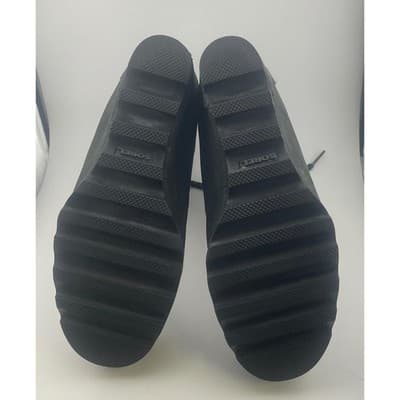 Sorel Black Suede Leather Wedge Lace Up Hiking Boots Women's size 10 EUC booties - Thumbnail 11