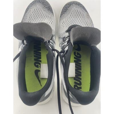 Nike Free RN 2017 Women's Running Shoes Grey White Black Size 9.5 - Thumbnail 7