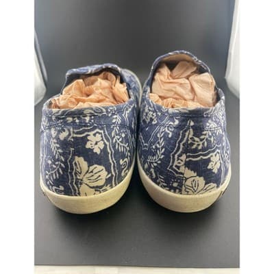 Reyn Spooner Seavees Baja Slip On Shoes Mens 13 Blue Hawaiian Print - Thumbnail 7