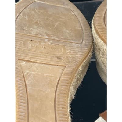 Boden Suede Lace Up Espadrille Wedges Beige Tan Ankle Tie Spain EU 39 US 8.5 9 - Thumbnail 10