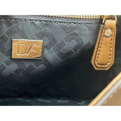 Diane von Furstenberg Highline Chain Bag Tan Leather Studded Shoulder Crossbody - Thumbnail 14