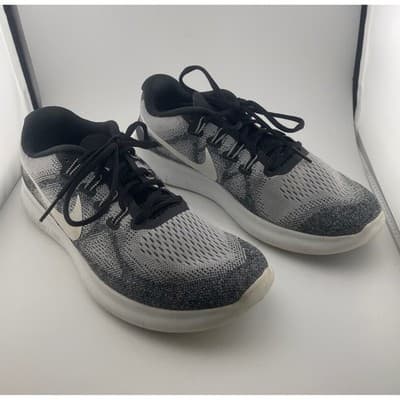 Nike Free RN 2017 Women's Running Shoes Grey White Black Size 9.5 - Thumbnail 4