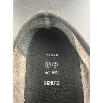 Schutz Leopard Pony Hair Slip On Sneakers Platform Sole 8.5 - Thumbnail 13