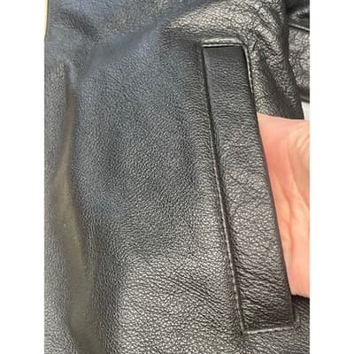 Saxon Geek Squad Leather Jacket XXL Black Moto Bomber Best Buy Uniform 2X - Thumbnail 9