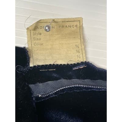 Yves Saint Laurent Silk Velvet Evening Dress Vintage YSL Rive Gauche 70s couture - Thumbnail 10