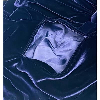 Yves Saint Laurent Silk Velvet Evening Dress Vintage YSL Rive Gauche 70s couture - Thumbnail 15