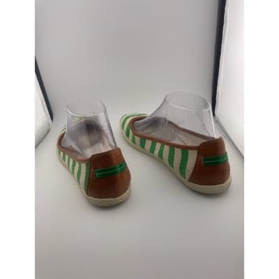Striped Espadrille Ballet Flats Preppy Coastal Summer Shoes Nine West sz 8.5 - Thumbnail 8