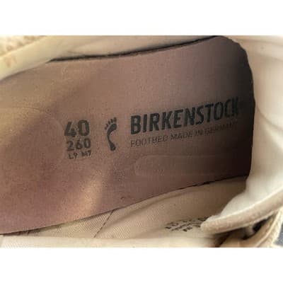 Birkenstock Bend Low Taupe Beige Knit Suede Sneakers EU 40 US 9 - Thumbnail 9