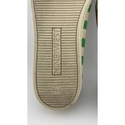 Striped Espadrille Ballet Flats Preppy Coastal Summer Shoes Nine West sz 8.5 - Thumbnail 13