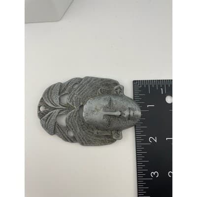 Art Nouveau Maiden Mask Cast Metal Furniture Mount Figural Architectural Salvage - Thumbnail 9