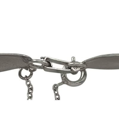 Vintage Bond Boyd Sterling Silver Etched Oval Panel Link Bracelet 7" Mid Century - Thumbnail 8