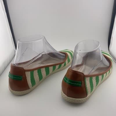 Striped Espadrille Ballet Flats Preppy Coastal Summer Shoes Nine West sz 8.5 - Thumbnail 7