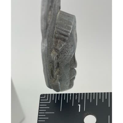 Art Nouveau Maiden Mask Cast Metal Furniture Mount Figural Architectural Salvage - Thumbnail 7