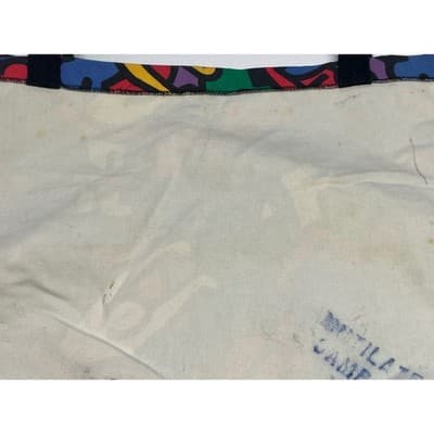 Vintage Keith Haring Karsten Sample Tote Bag Pop Art Brazil Rare 80s rainbow - Thumbnail 7