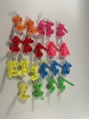 Vintage Girl’s Hair Clip Bow Barette Lot Neon Bright Colors 80’s 90’s Y2K 2000’s - Thumbnail 12