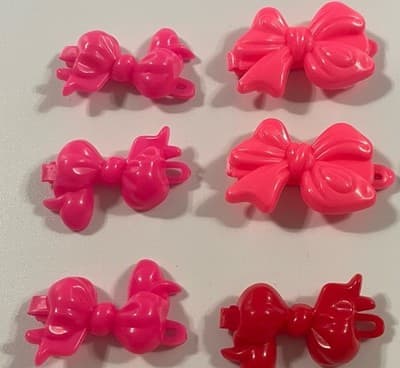 Vintage Girl’s Hair Clip Bow Barette Lot Neon Bright Colors 80’s 90’s Y2K 2000’s - Thumbnail 3
