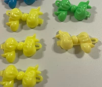 Vintage Girl’s Hair Clip Bow Barette Lot Neon Bright Colors 80’s 90’s Y2K 2000’s - Thumbnail 9