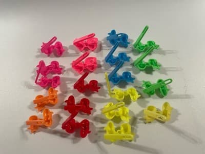 Vintage Girl’s Hair Clip Bow Barette Lot Neon Bright Colors 80’s 90’s Y2K 2000’s - Thumbnail 13