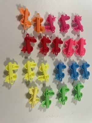 Vintage Girl’s Hair Clip Bow Barette Lot Neon Bright Colors 80’s 90’s Y2K 2000’s - Thumbnail 10