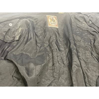 Vintage 90s Silk Bomber Jacket Black Kriss Kross Windbreaker Quilted Lined M L - Thumbnail 9