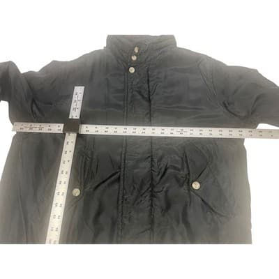 Vintage 90s Silk Bomber Jacket Black Kriss Kross Windbreaker Quilted Lined M L - Thumbnail 13