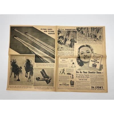 1939 May Pre-WWII Reich Map Pair "Ups and Downs of the Reich" Sunday News Color - Thumbnail 4