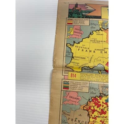 1939 May Pre-WWII Reich Map Pair "Ups and Downs of the Reich" Sunday News Color - Thumbnail 15