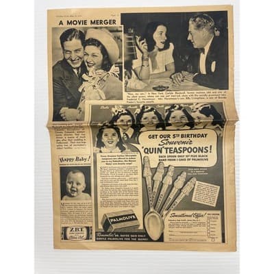1939 May Pre-WWII Reich Map Pair "Ups and Downs of the Reich" Sunday News Color - Thumbnail 18