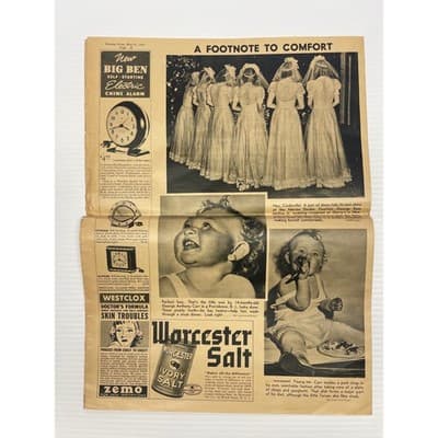 1939 May Pre-WWII Reich Map Pair "Ups and Downs of the Reich" Sunday News Color - Thumbnail 19