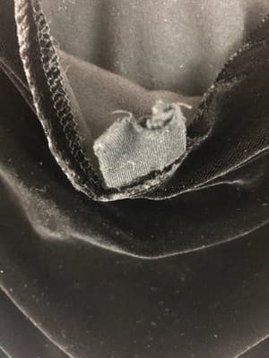 Calvin Klein Black Velvet & Silk Blend Blouse Top Cowl Neck Size Small READ - Thumbnail 7