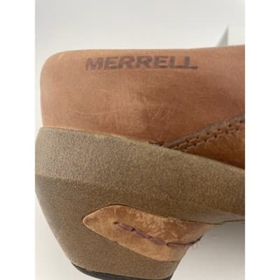 Merrell Dassie Stitch Brown Leather Comfort Clogs Slip On Women's 9 EU40 - Thumbnail 11