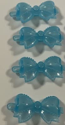 Vintage Lot Girl’s Hair Clip Bows Barrettes Translucent Colorful 80’s 90’s Y2K - Thumbnail 4