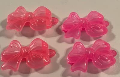 Vintage Lot Girl’s Hair Clip Bows Barrettes Translucent Colorful 80’s 90’s Y2K - Thumbnail 8