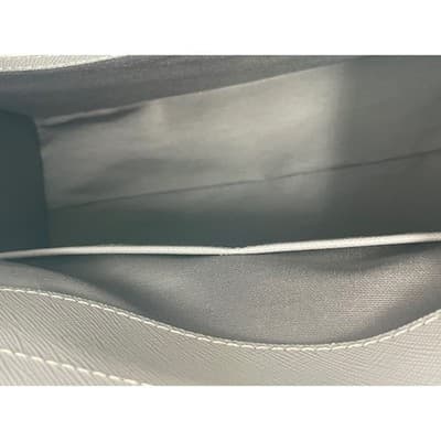 Lancaster Paris Colorblock Saffiano Leather Structured Satchel Bag grey burgundy - Thumbnail 12