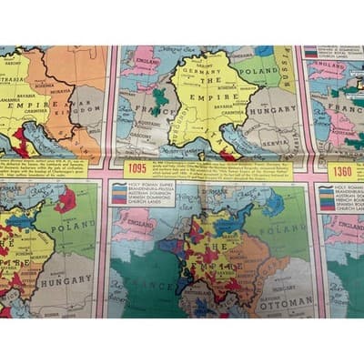 1939 May Pre-WWII Reich Map Pair "Ups and Downs of the Reich" Sunday News Color - Thumbnail 16