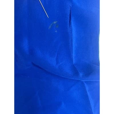 Vintage Yolanda Lorente Silk Dalmatian Dress Cobalt Blue Artwear Scarf 80s 90s - Thumbnail 13