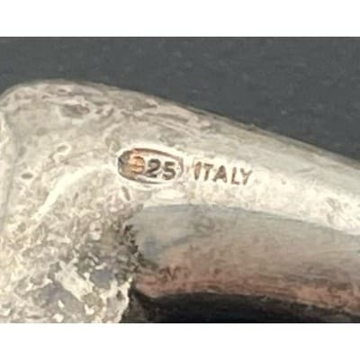 Sterling Silver Heart Pendant Slides Open Heart Layering Charms sorority sisters - Thumbnail 4