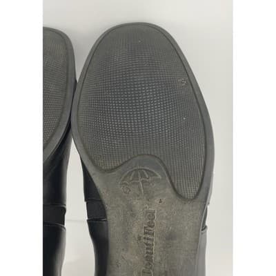 BeautiFeel Ashley Black Leather Comfort Pumps sz 40 9 Block Heel Made in Israel - Thumbnail 15