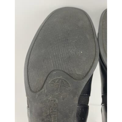 BeautiFeel Ashley Black Leather Comfort Pumps sz 40 9 Block Heel Made in Israel - Thumbnail 14