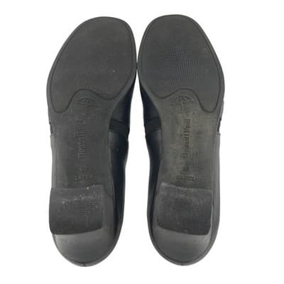 BeautiFeel Ashley Black Leather Comfort Pumps sz 40 9 Block Heel Made in Israel - Thumbnail 13