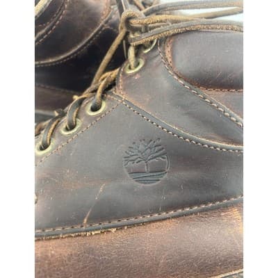 Timberland Men's Chukka Boots size 12 brown leather workwear - Thumbnail 9