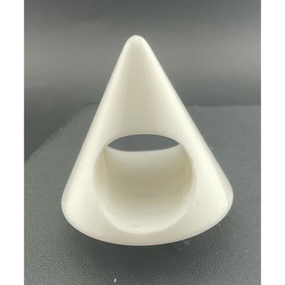 Karl Lagerfeld Sobral White Cone Bracelet & Ring Set Avant Garde Runway Jewelry - Thumbnail 6