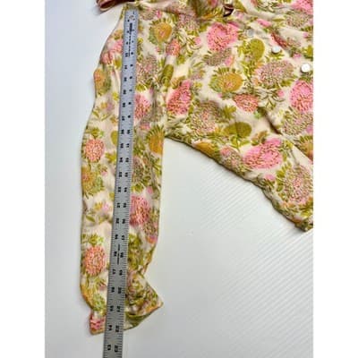 Vintage Adelaar Silk Floral Pussy Bow Blouse 40s 50s Pink Green Romantic Top - Thumbnail 13