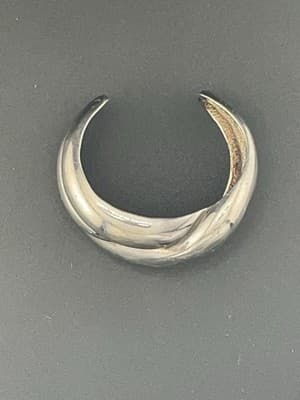 Charles Krypell Vintage Sterling Cuff Bracelet Chunky Small Size Knot Signed - Thumbnail 5