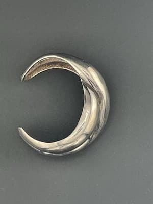 Charles Krypell Vintage Sterling Cuff Bracelet Chunky Small Size Knot Signed - Thumbnail 4