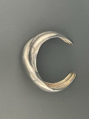 Charles Krypell Vintage Sterling Cuff Bracelet Chunky Small Size Knot Signed - Thumbnail 7