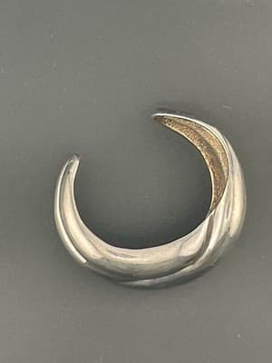 Charles Krypell Vintage Sterling Cuff Bracelet Chunky Small Size Knot Signed - Thumbnail 8