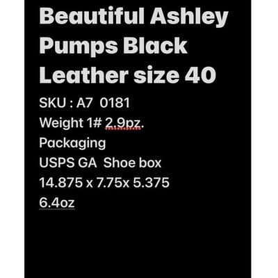 BeautiFeel Ashley Black Leather Comfort Pumps sz 40 9 Block Heel Made in Israel - Thumbnail 22